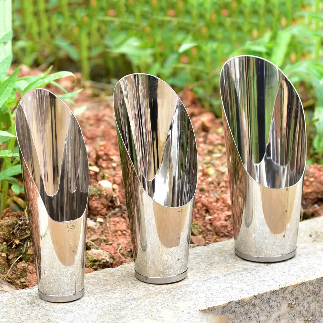 Wholesale High Quality Stainless Steel  Succulent Garden  Bucket Shovel  Bonsai Soil Scoop