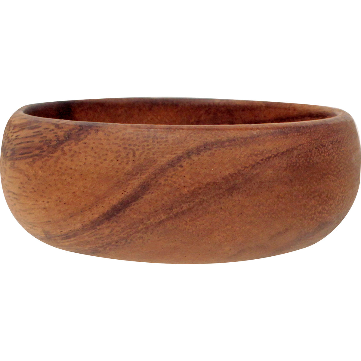 Pacific Merchants Trading Acaciaware Round Calabash Bowl， 4-inch by 1.5-inch