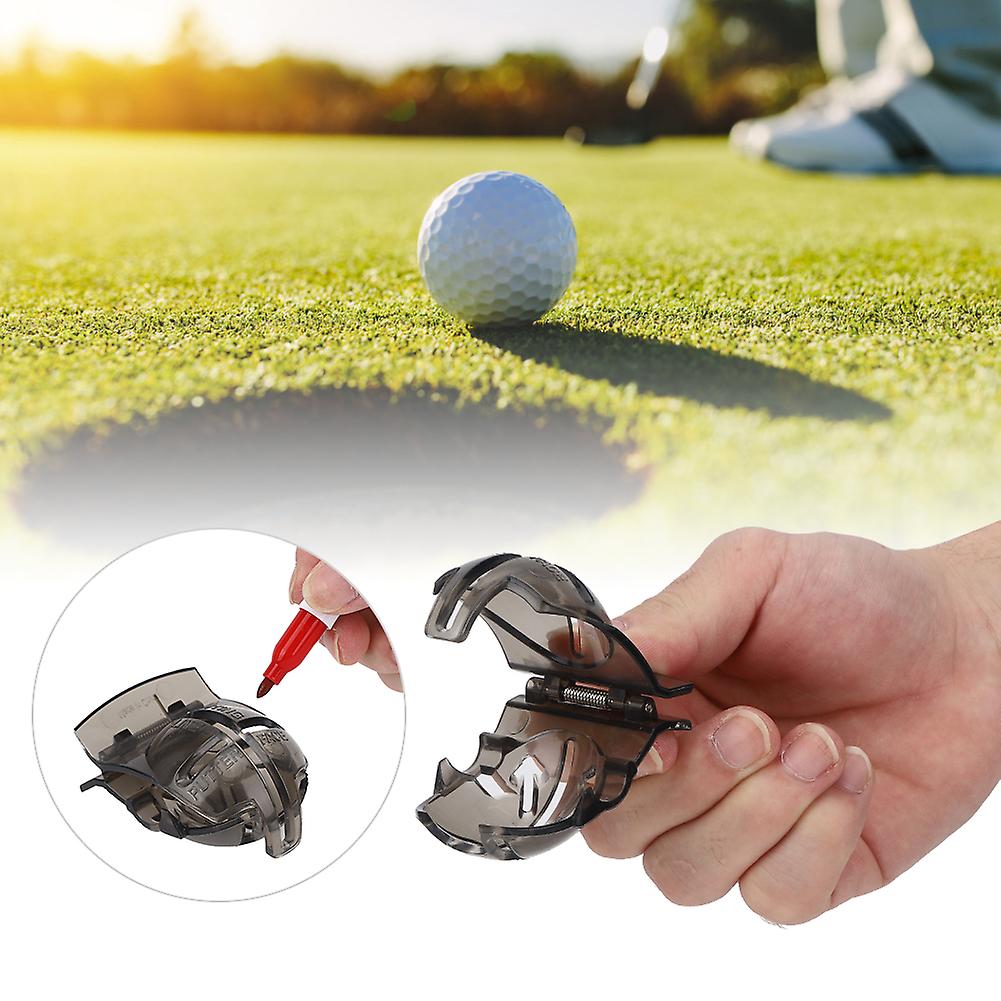 Plastic Black Golf Ball Scribe Line Clip Liner Marker Pen Putting Alignment Tool Accessories Supplies