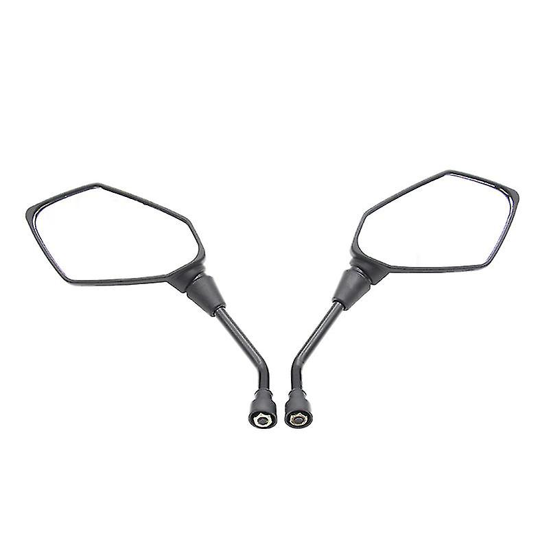 Universal 2pcs Motorcycle Big Size Rear View Mirror Black Motorcycle Motorbike Chrome Scooter Rearv