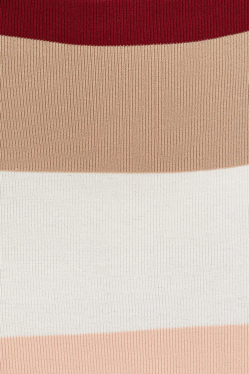 Multi Knit Midi Skirt