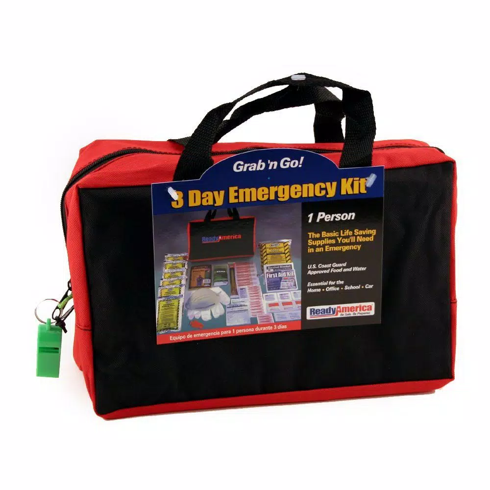 Ready America 1-Person 3-Day Emergency Kit with Tote and#8211; XDC Depot