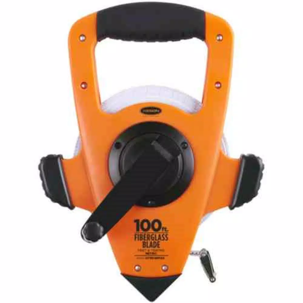 Keson 100 ft./30M Fiberglass Open Reel Tape Measure， 3and#215;1 Rewind， ABS Housing， SAE and M and#8211; XDC Depot