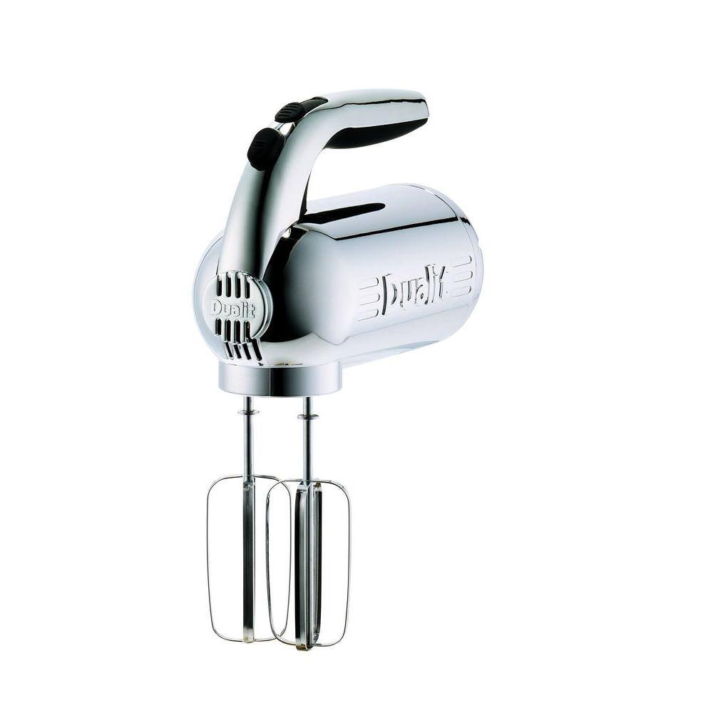 Dualit 4-Speed Black Chrome Hand Mixer with Retractable Cord 88520