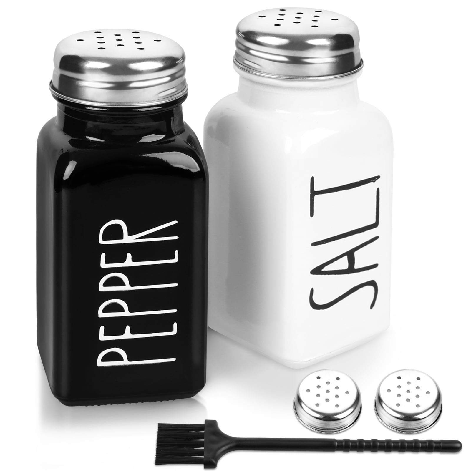 2 Pack Salt and Pepper Bottle Set