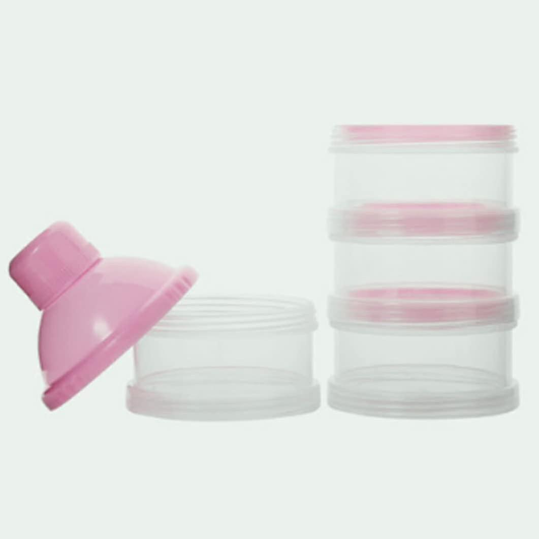 2pcs Milk Dispenser，milk Pots，4 Layers Stackable Box Infant Food Storage Container Portable Infant Milk Box Cas