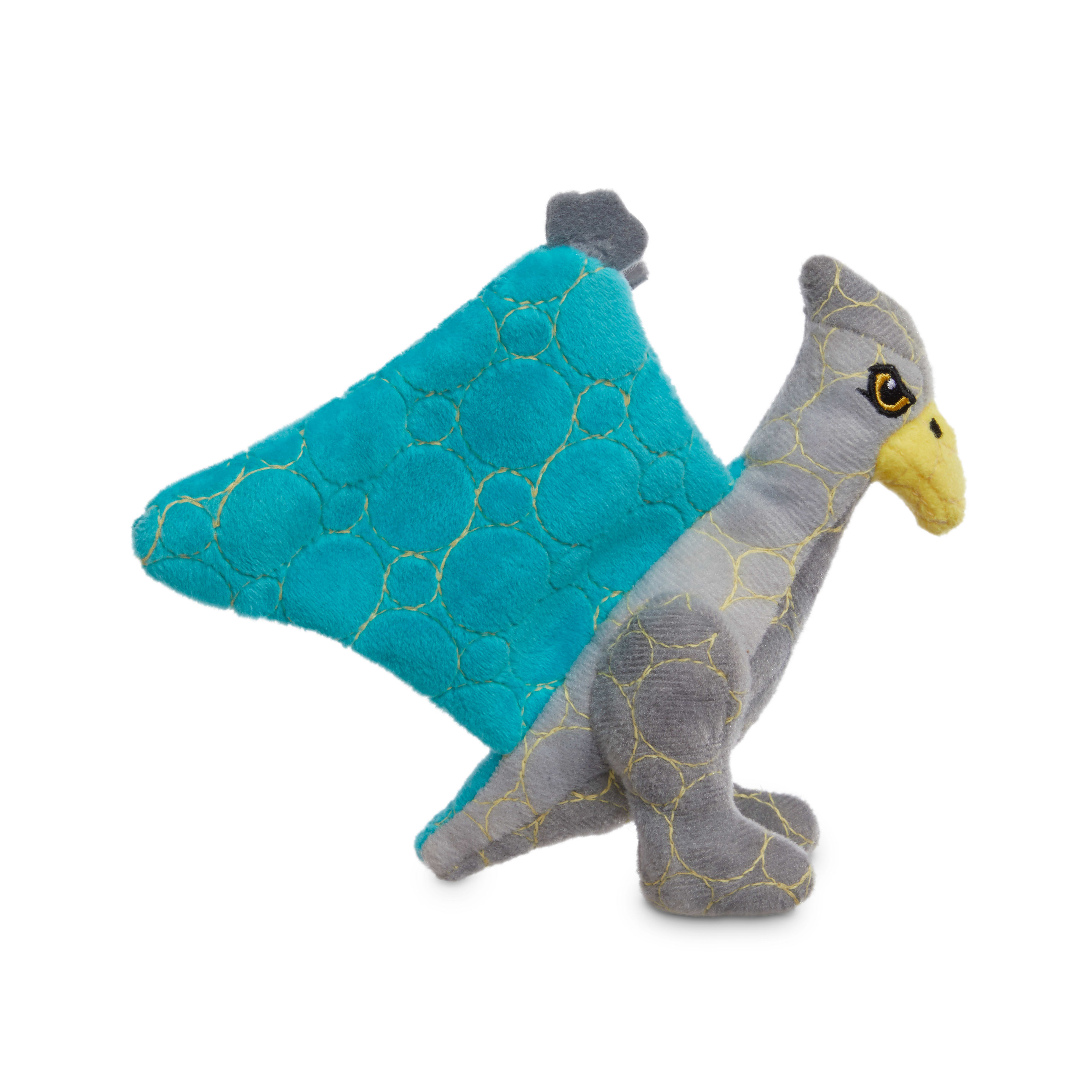 Leaps  Bounds Ruffest  Tuffest Pterodactyl Tough Plush Dog Toy with Kevlar Stitching， Small