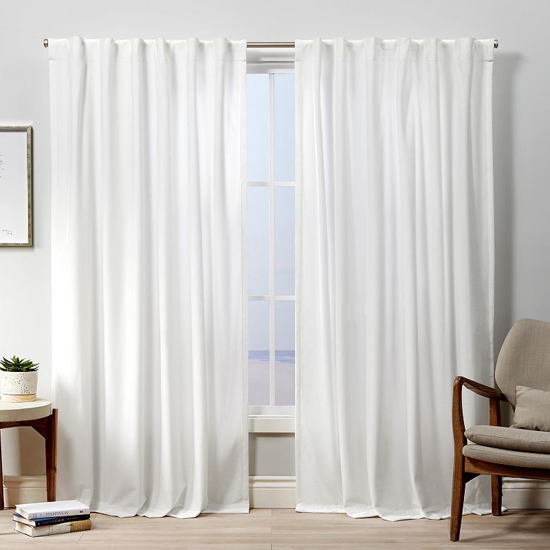 Exclusive Home 2-pack Velvet Heavyweight Hidden Tab Top Window Curtains