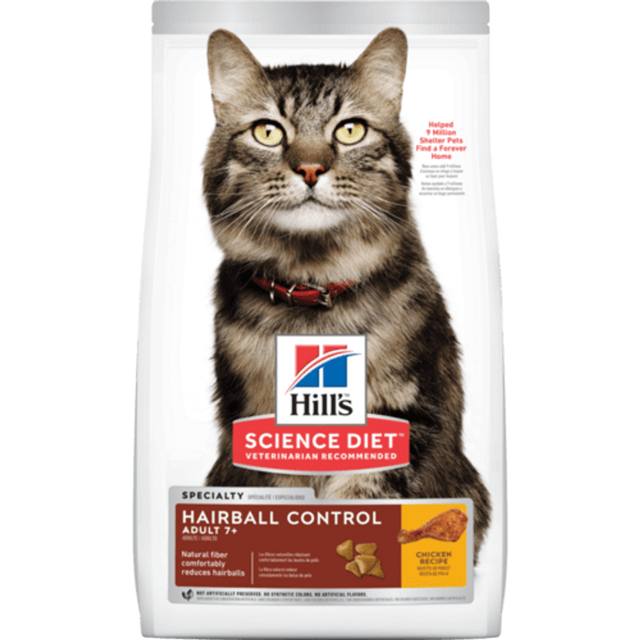 Hill's Science Diet Adult 7+ Hairball Control Dry Cat Food