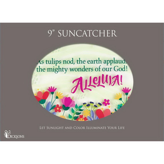 Dicksons SUNCG 1008 Oval Suncatcher As Tulips Nod ...