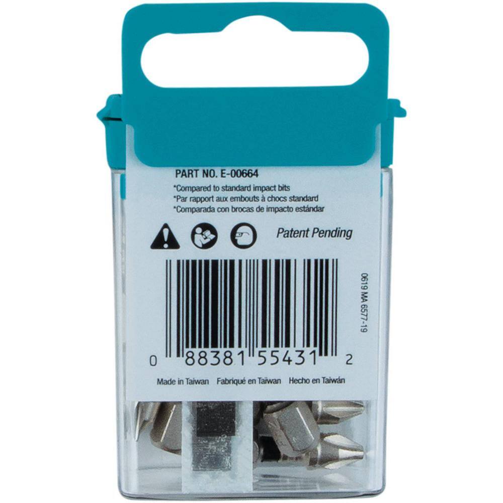 Makita Impact XPS #2 Phillips 1 in. Insert Bit (15-Pack) E-00664