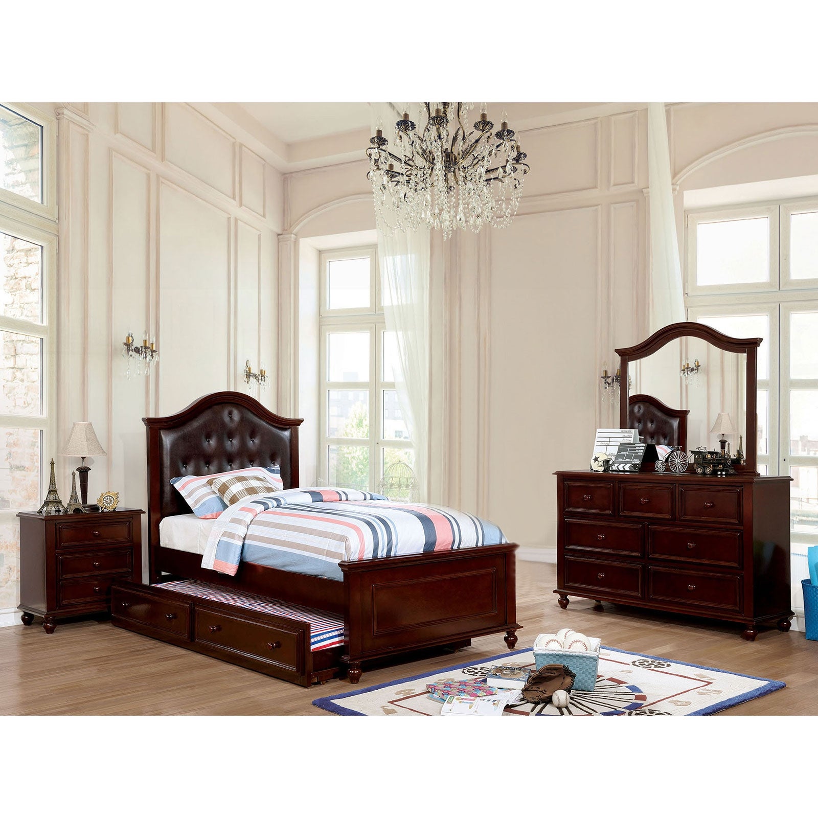 4 Piece Bedroom Set With One Nightstand - - 34458499