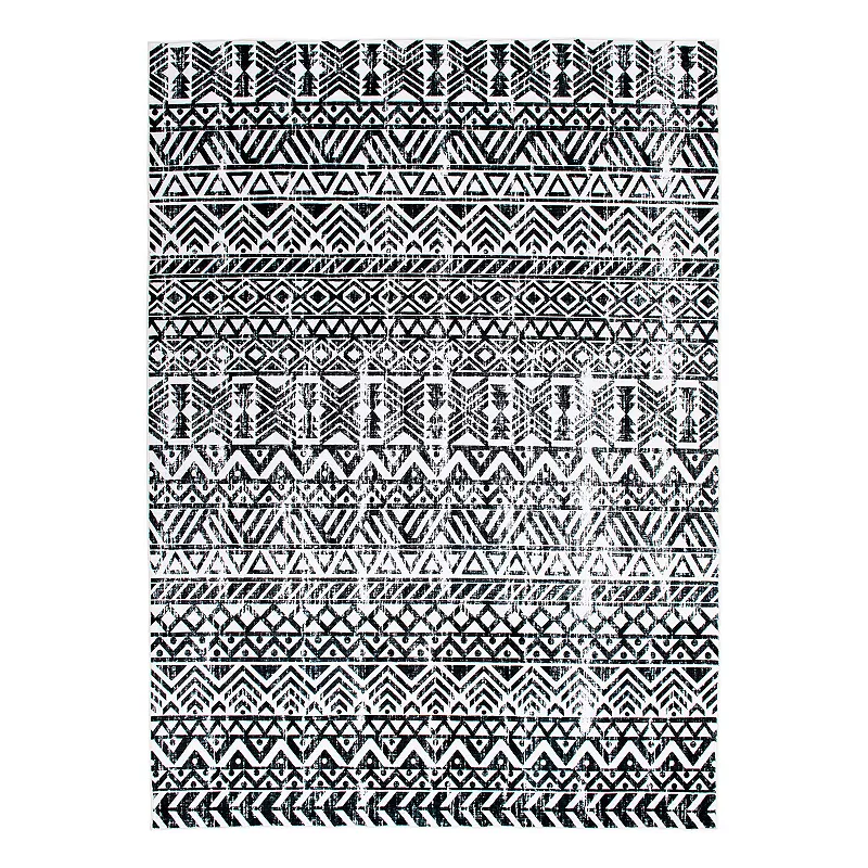 World Rug Gallery Austin Geometric Boho Machine Washable Rug