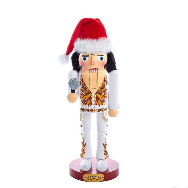 Kurt Adler 11 inch Elvis In Flame Suit Nutcracker