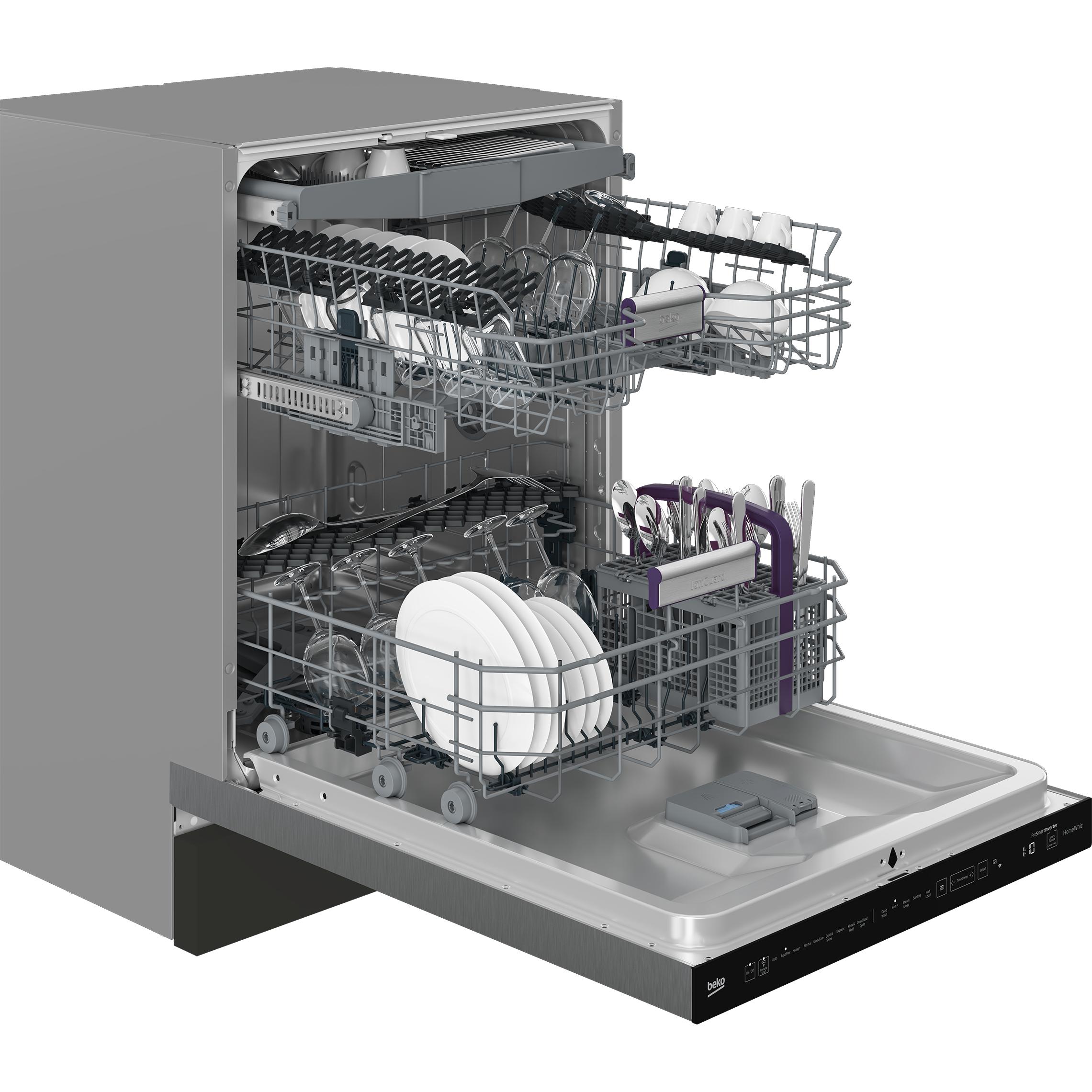 beko 24-inch Built-in Dishwasher with CornerIntense® DDT39434XIH