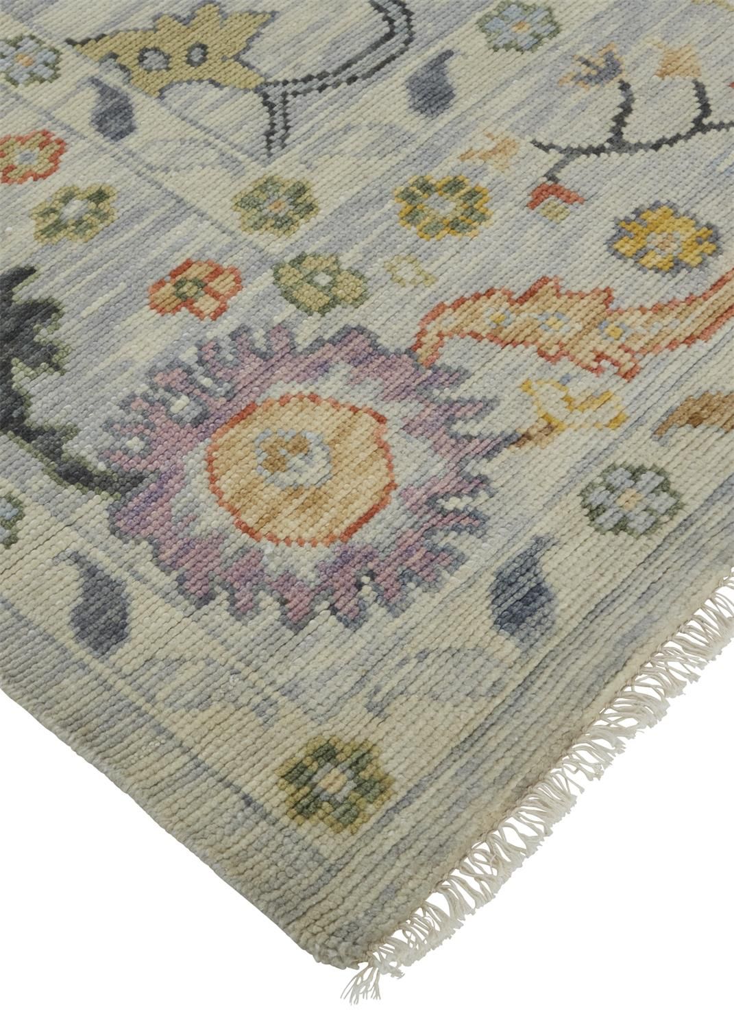 Larson Gray and Yellow Rug by BD Fine