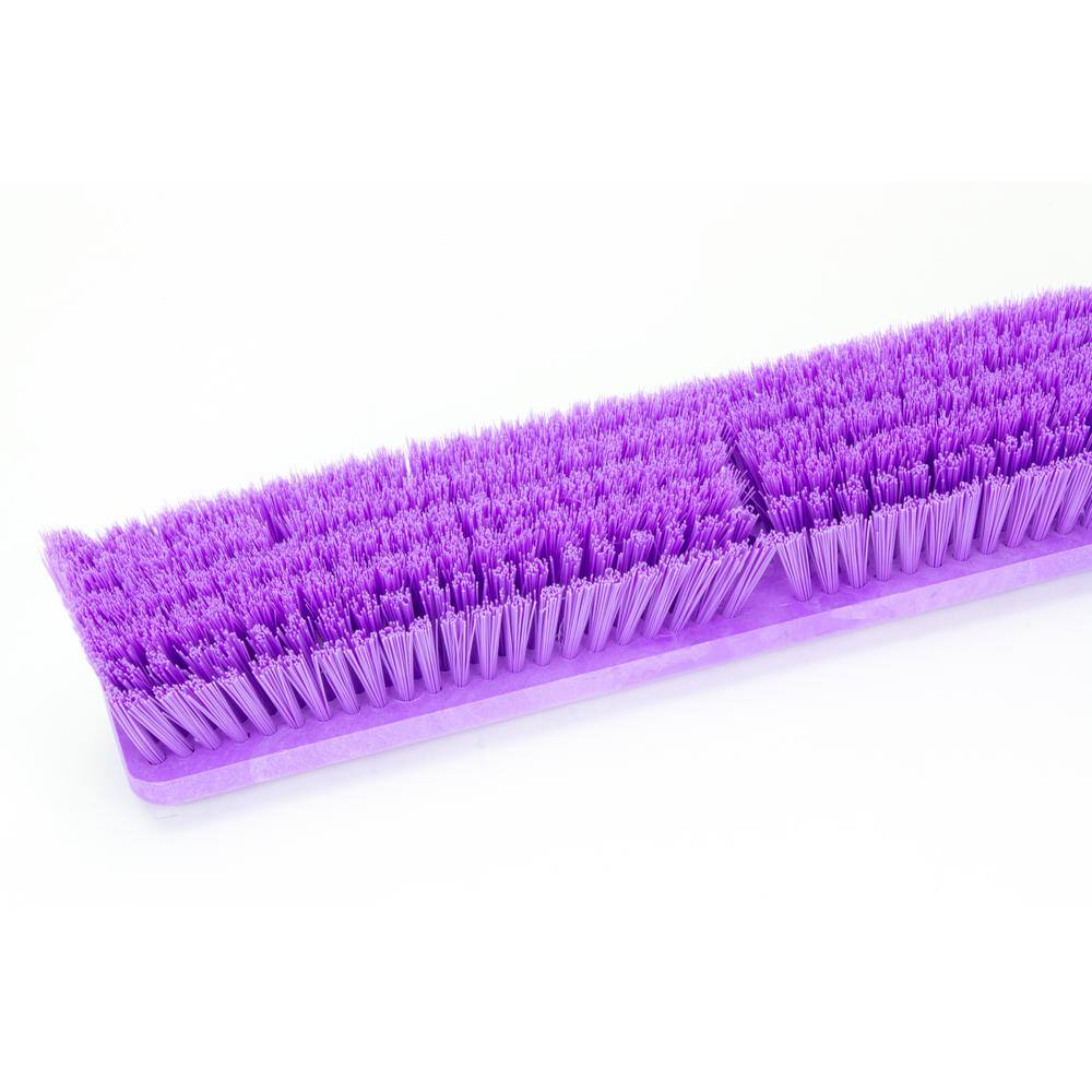 CFS Brands Sparta 18 in. Purple Polypropylene Omni Sweep Push Broom Head (12-Pack) 41890EC68