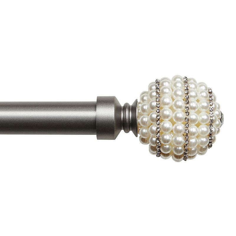 Exclusive Home Curtains Diana Adjustable Curtain Rod and Finial Set