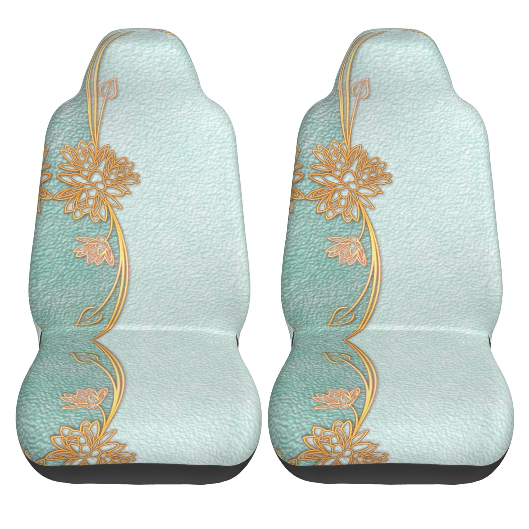 ZICANCN Car Seat Cover Green Vintage Vase Car Front Seat Covers Protectors ， Automotive Seat Covers for Cars Trucks Suv