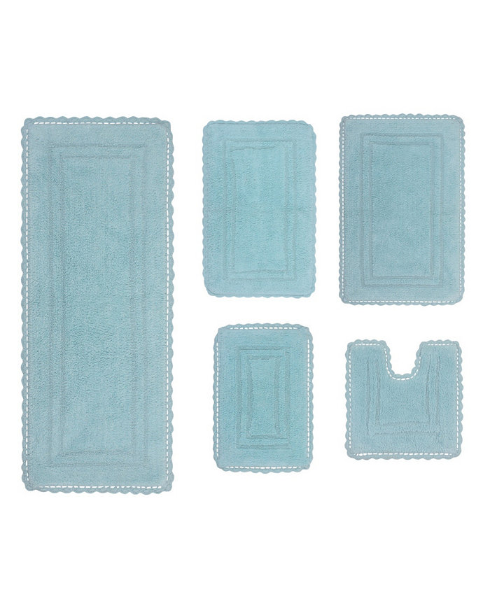 Home Weavers Casual Elegance Reversible Bathmat Set