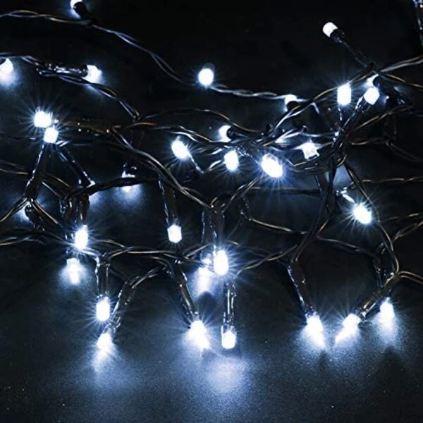 Solar Powered 100 LED String Light - Cool White