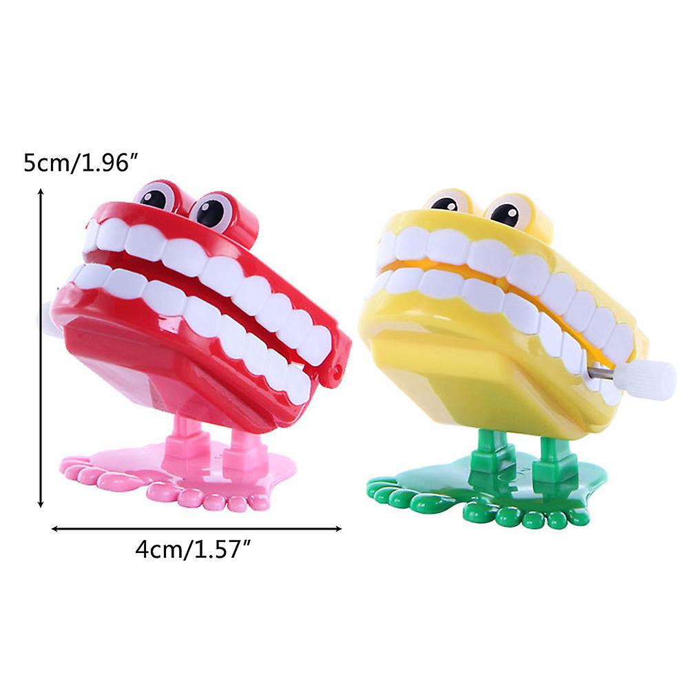 7Pcs Chattering Teeth Wind Up Toy Walking Teeth Novelty Gags Joke Toys Halloween Christmas Party Desktop Decoration Gifts