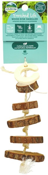 Oxbow Enriched Life Wood Disk Dangler Small Animal Toy