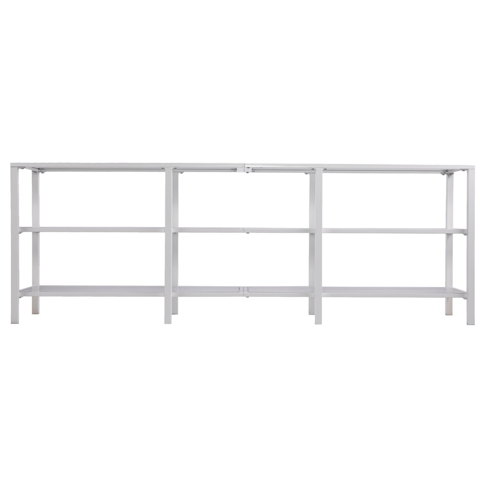 SEI Furniture Liberty Metal and Glass Media TV Stand for TV's up to 68\