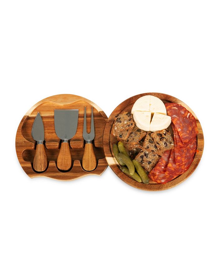 Toscana Disney's Beauty The Beast Acacia Brie Cheese Cutting Board Tools Set