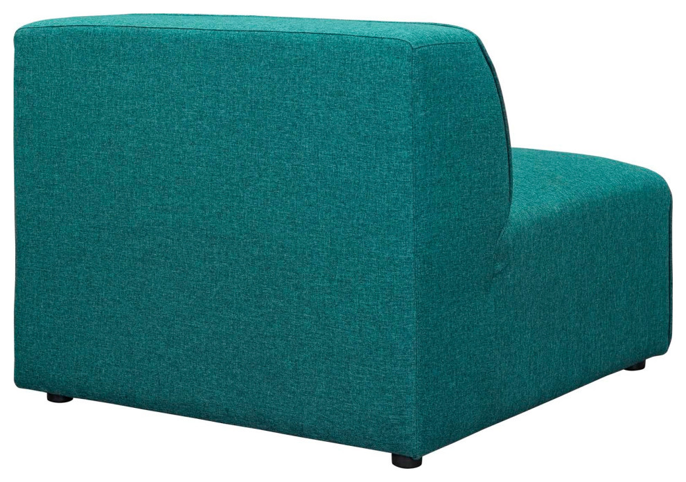 Lyla Teal Fabric Armless   Contemporary   Armchairs And Accent Chairs   by V.S.D Furniture  Houzz