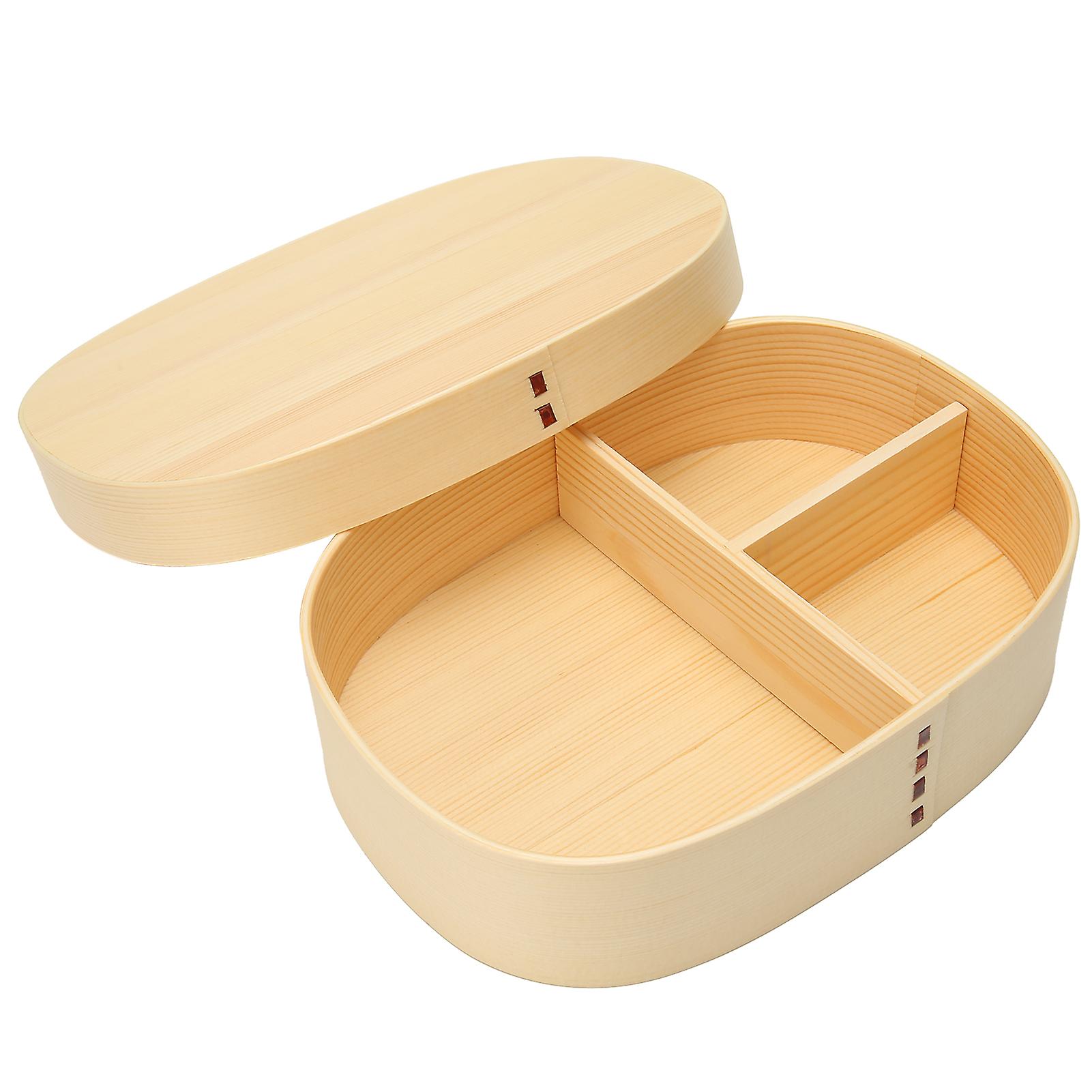 Lunch Box Portable Japanese-style Single-layer Wooden Food Sushi Container Tablewares