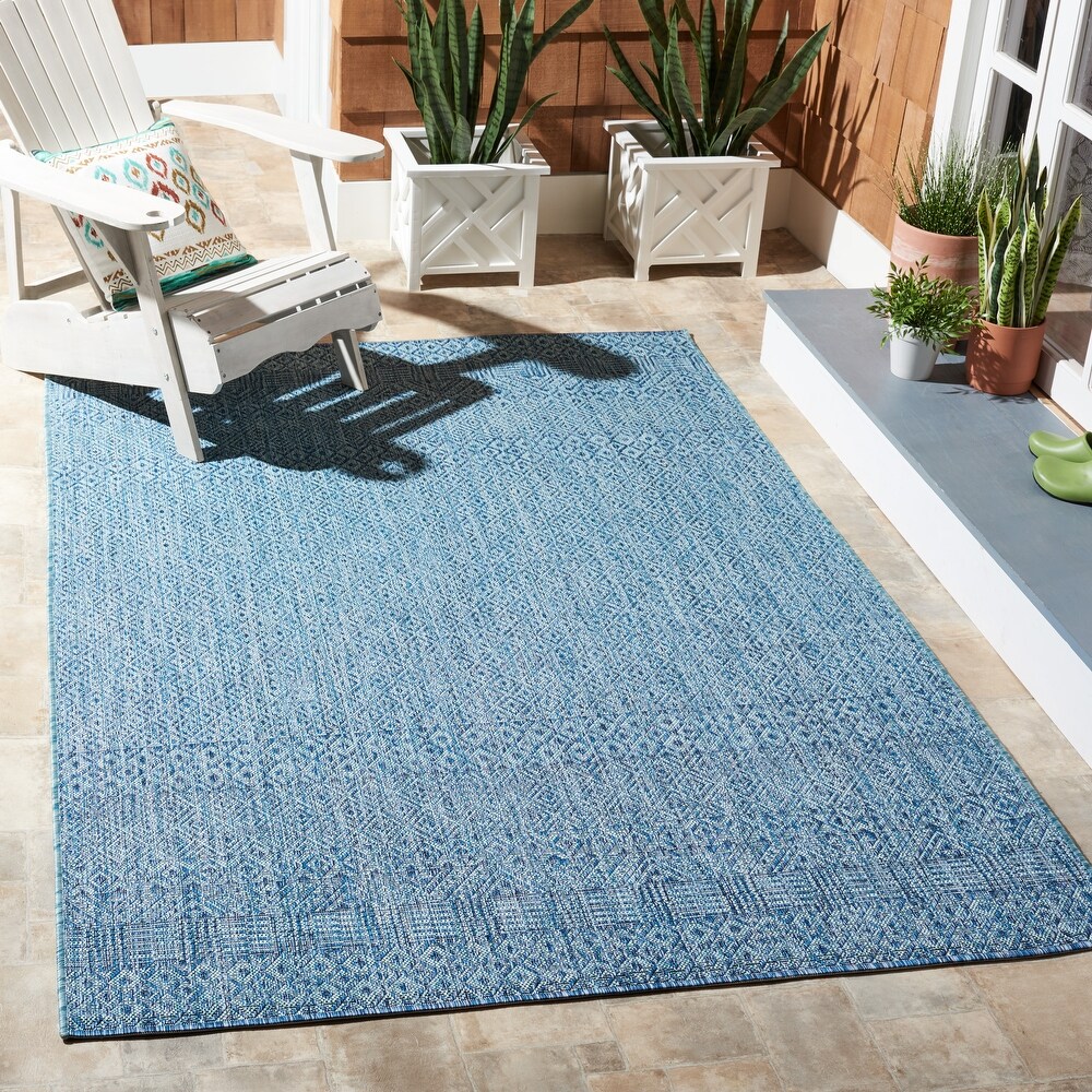 SAFAVIEH Courtyard Terezija Indoor/ Outdoor Waterproof Patio Backyard Rug