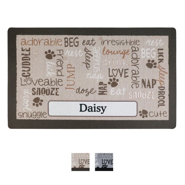 Drymate Linen Personalized Dog and Cat Placemat