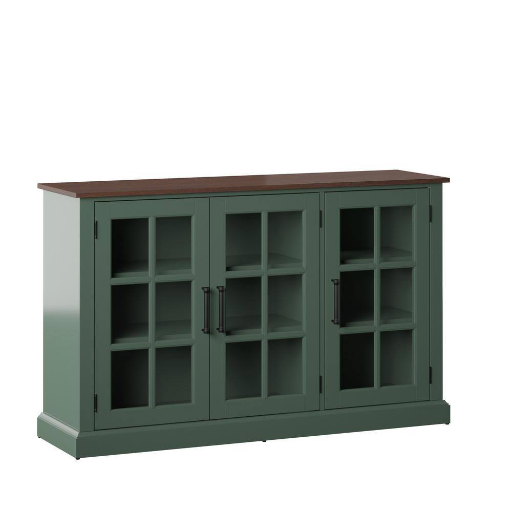 Twin Star Home Kale Sideboard with Glass Doors OT90494-TPF01