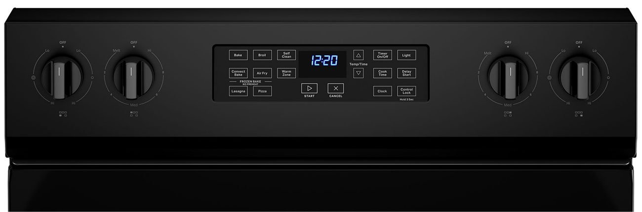 Whirlpool 5.3 Cu. Ft. Black Electric 5-In-1 Air Fry Oven