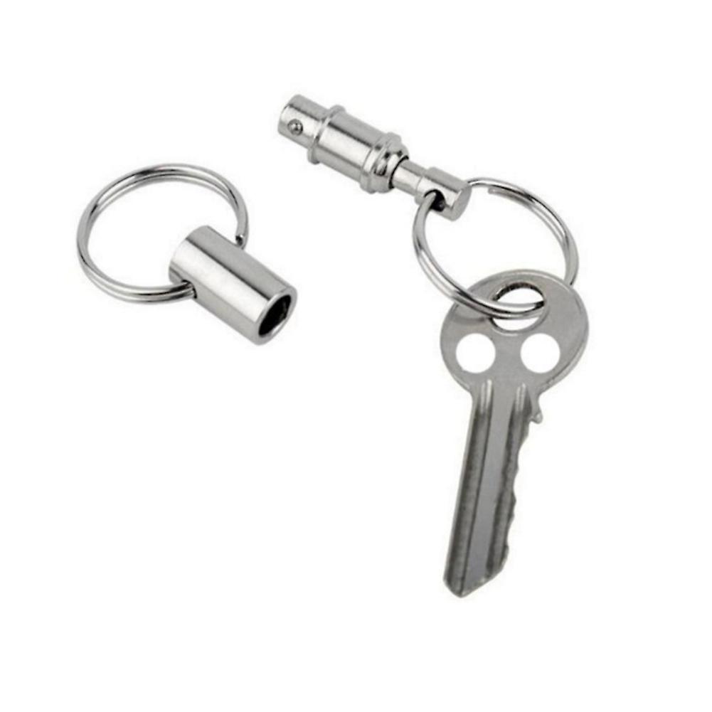 Pull Apart Coupler Keychain Detachable Edc Keychain With 2 Split Rings