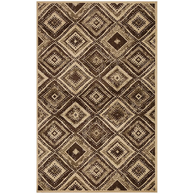 SUPERIOR Farmhouse Southwestern Diamonds Power-Loomed Indoor Area Rug or Runner