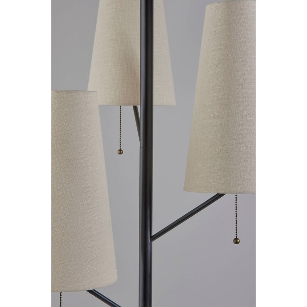 Daniel Floor Lamp Black Adesso