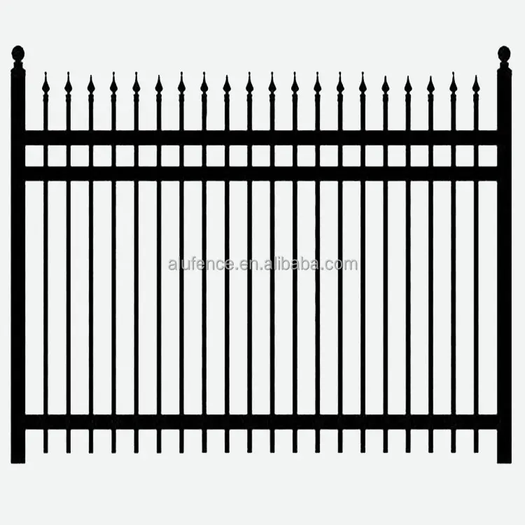 Popular Design Outdoor Factory Supply Aluminum Vertical Welded Fence Panel For Garden