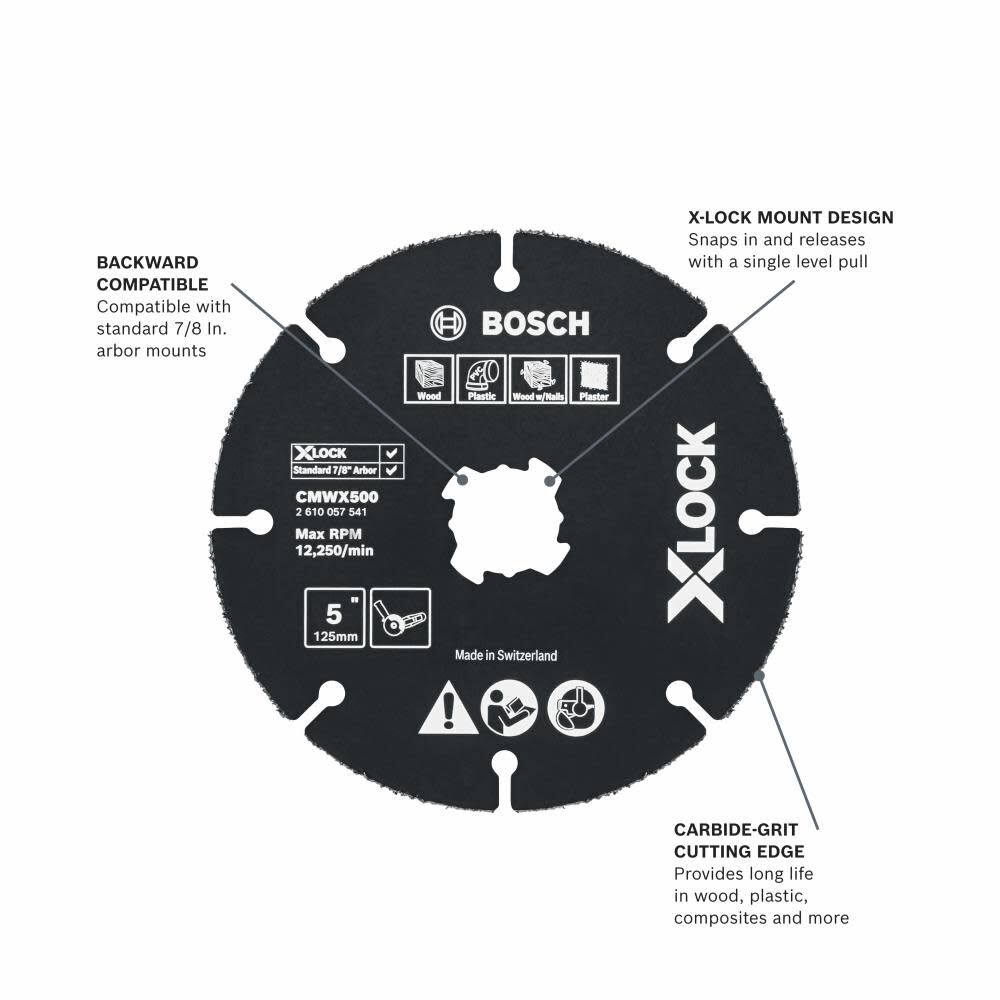 Bosch X LOCK Carbide Multi Wheel 5