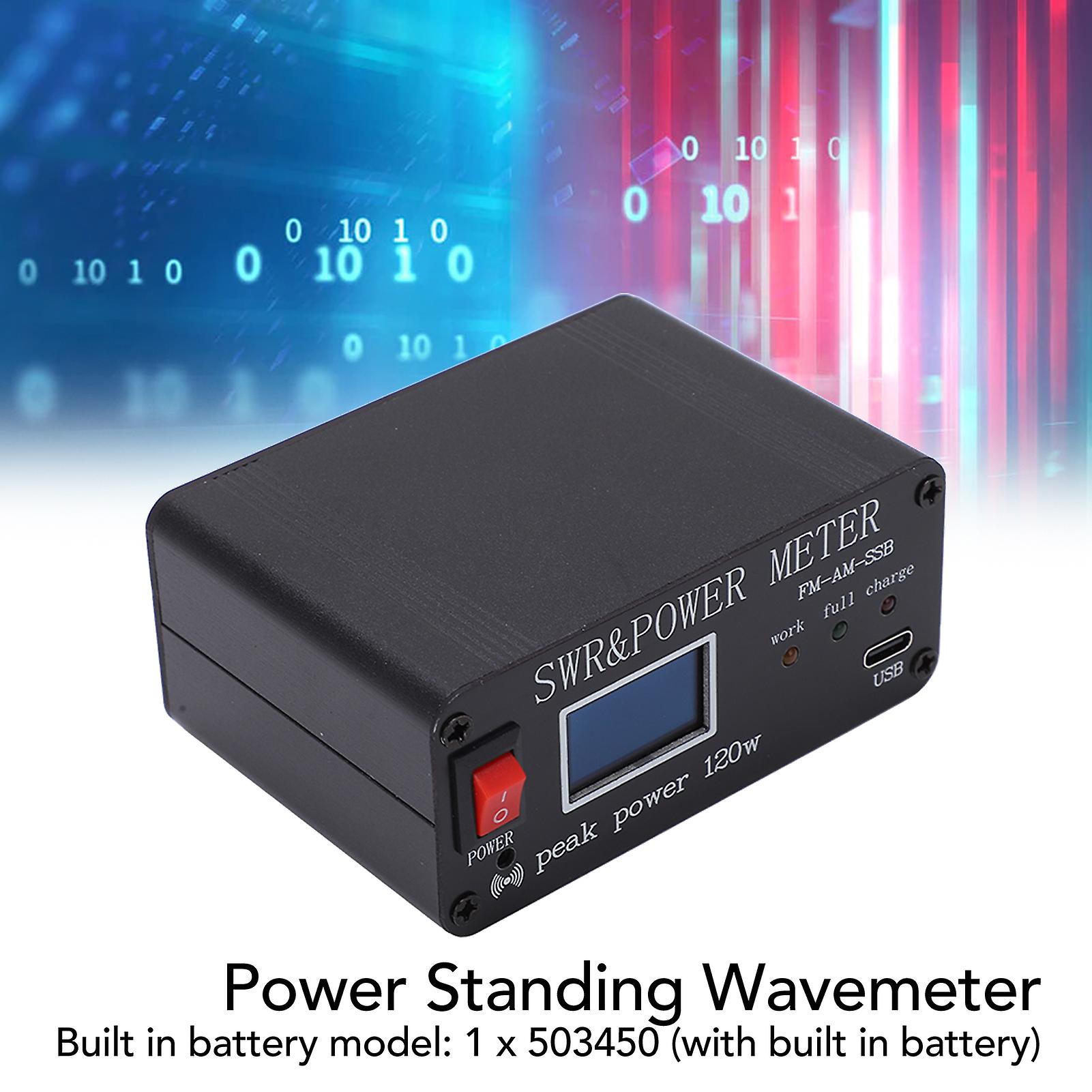 Shortwave Power Standing Wavemeter With Type C Interface And Large Battery Capacity