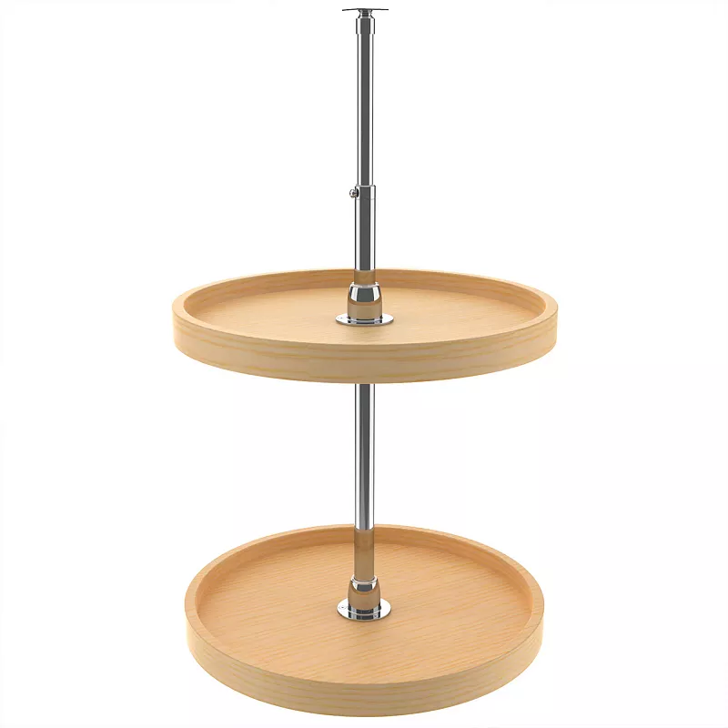 Rev-A-Shelf 18 Lazy Susan Full Circle 2-Shelf Storage， Maple， 4WLS072-18-52