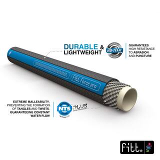 fitt 34 in. x 100 ft. Heavy-Duty Commercial Grade Water Hose FFP53400