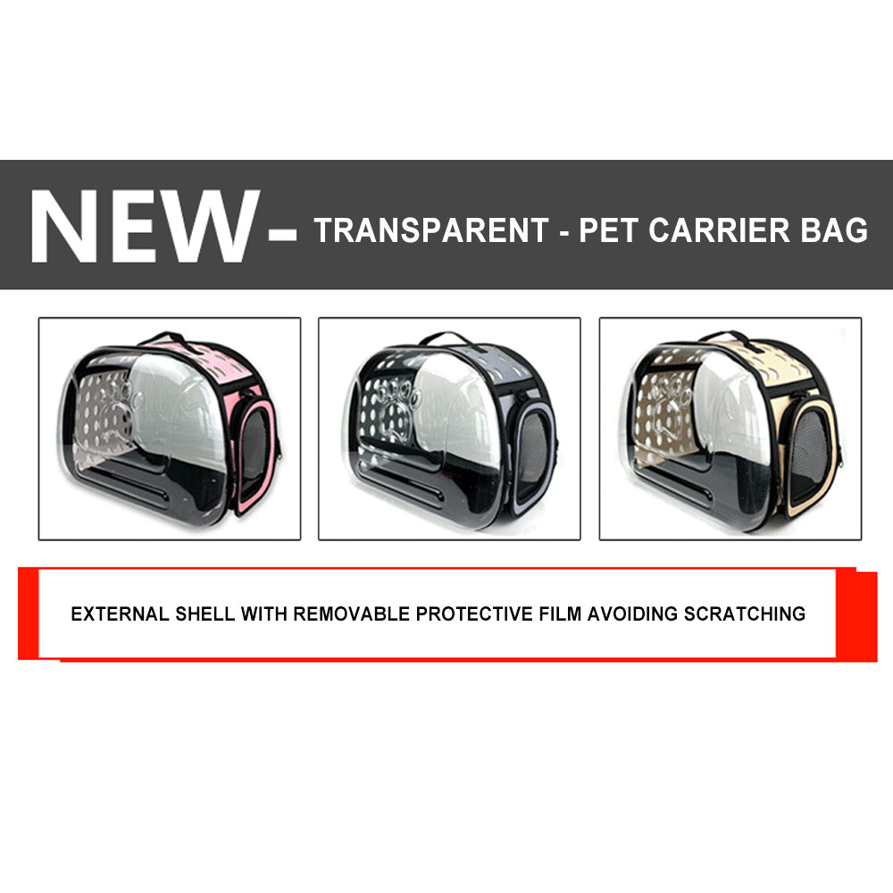 Portable Pet Dog Puppy Carrier Bag Full Clear Breathable Foldable Travel Pet Handbag Airline Approved Cat Carrier Bag