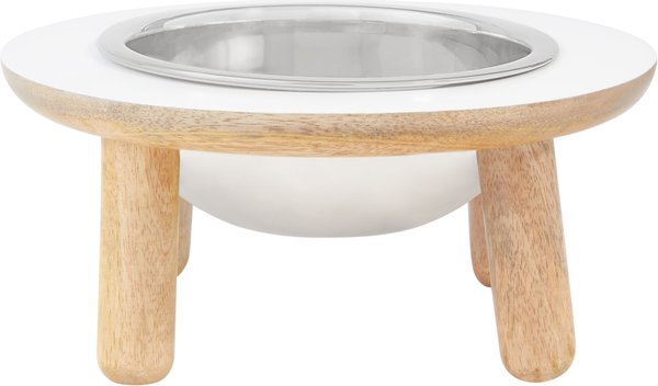 Frisco Premium Round Shape Elevated Single Dog and Cat Bowl