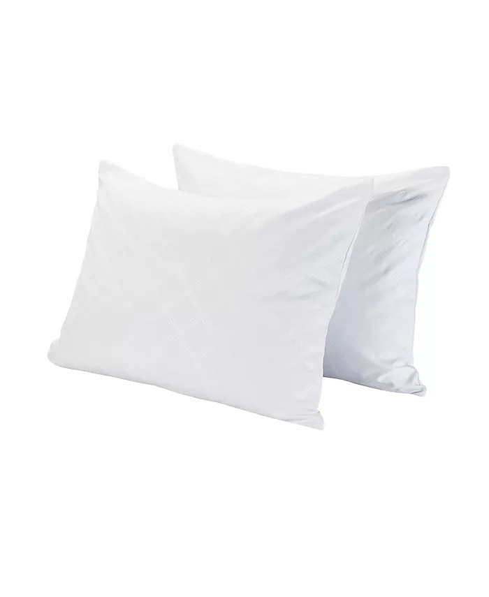 Vibe Embossed Gel-Infused Memory Foam Cluster Pillow， 2 Pack， Standard