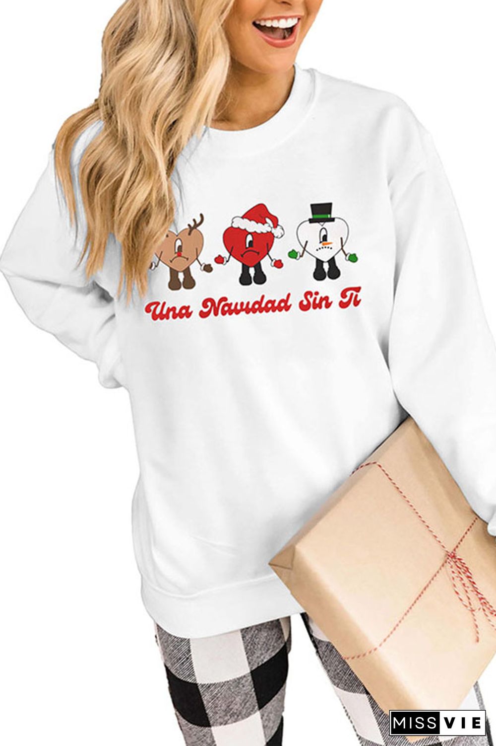 Una Navidad Sin Ti Christmas,Bad Bunny Christmas Classic Crew Sweatshirt Wholesale