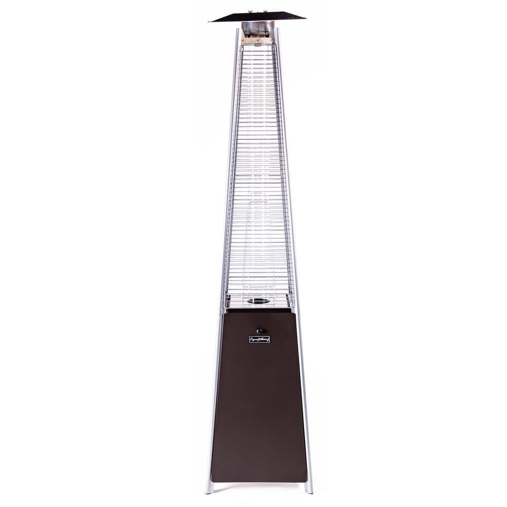 Legacy Heating 40,000 BTU Mocha Quartz Glass Tube Patio Flame Heater CAPH-GT-SMOCHA