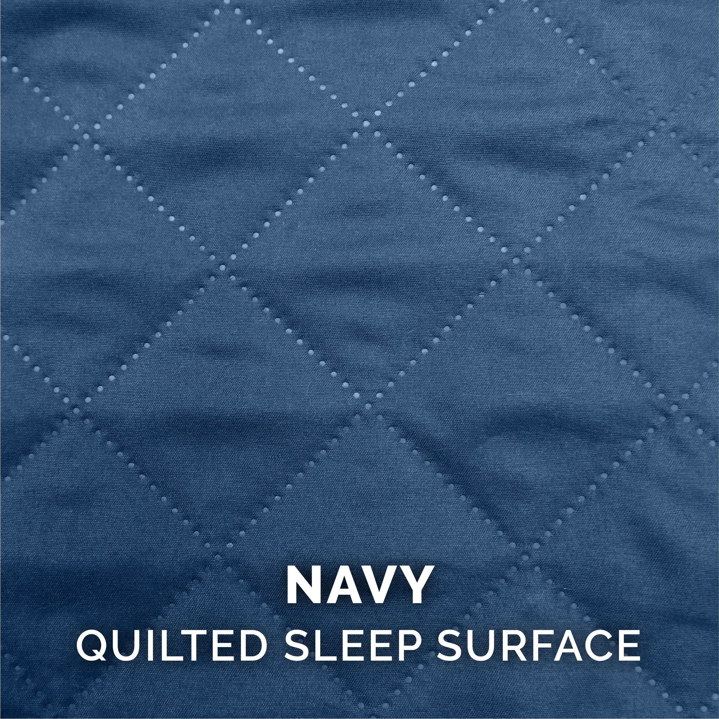 FurHaven | Quilted Pillow Sofa Pet Bed for Dogs & Cats, Navy, Medium