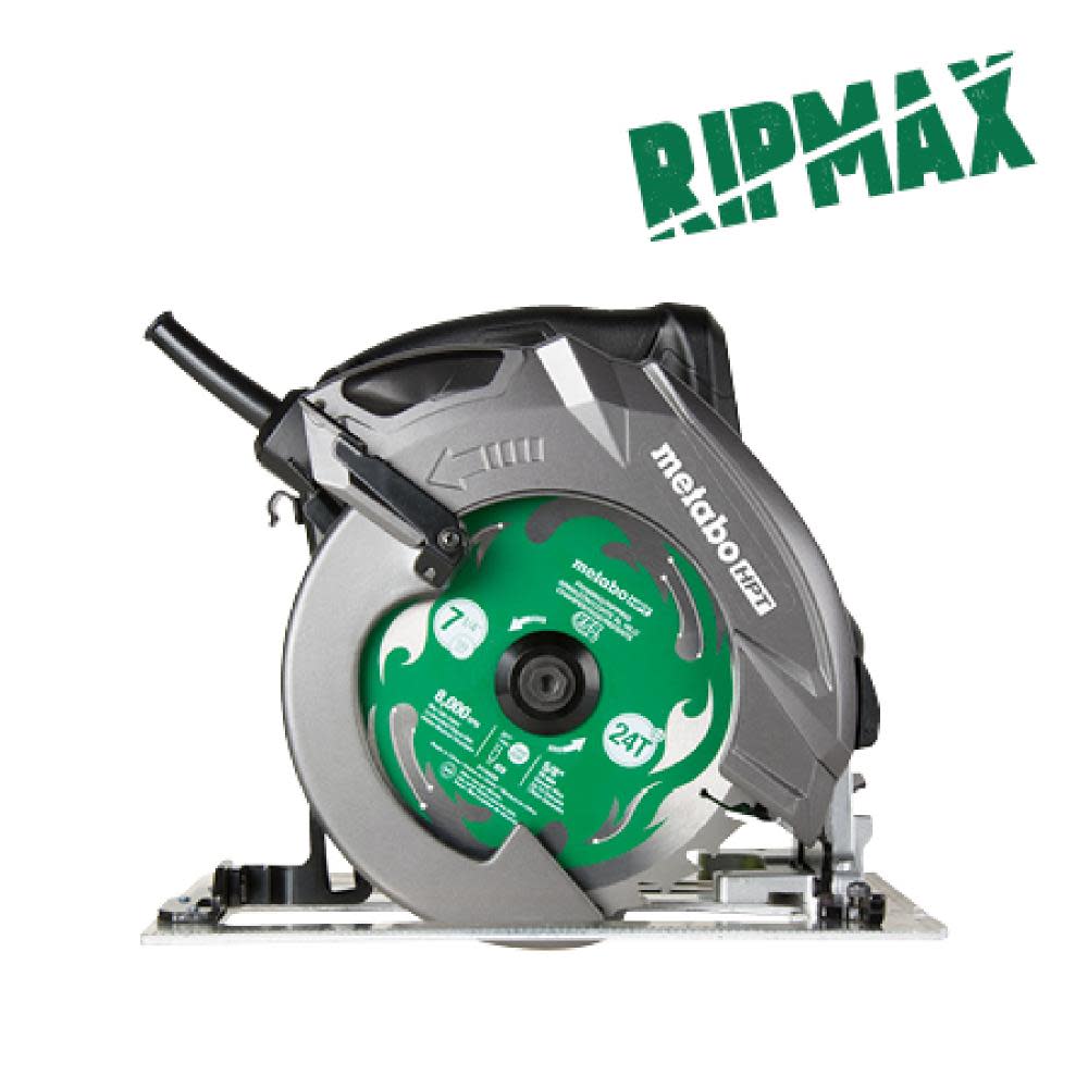 Metabo HPT 7-1/4 In. Pro Grade Circular Saw 15 Amp 6800 RPM Rip Max C7URM from Metabo HPT